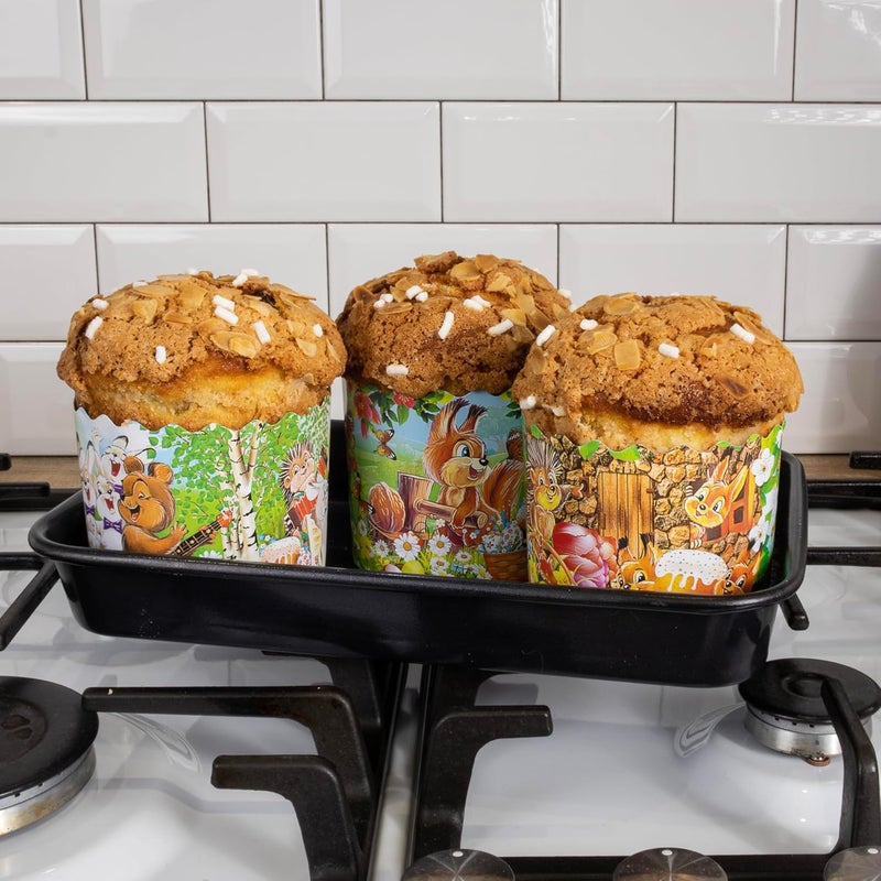 LOVARE 8oz Panettone Paper Mold Set - 12pcs - Image 5